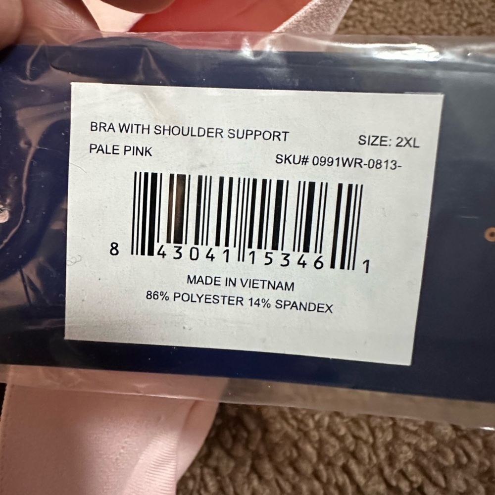 Tommie Copper Pullover Pink Sports Bra-With Back And Shoulder Support.
Size 2XL - Picture 9 of 9